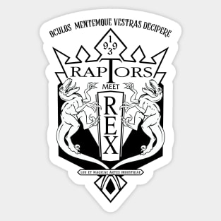 Raptors meet T-Rex Sticker